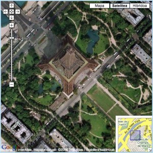 eiffel Torre Eiffel desde Satélite