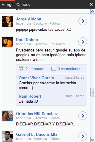 gplus_app Gclient, cliente para GooglePlus en windows